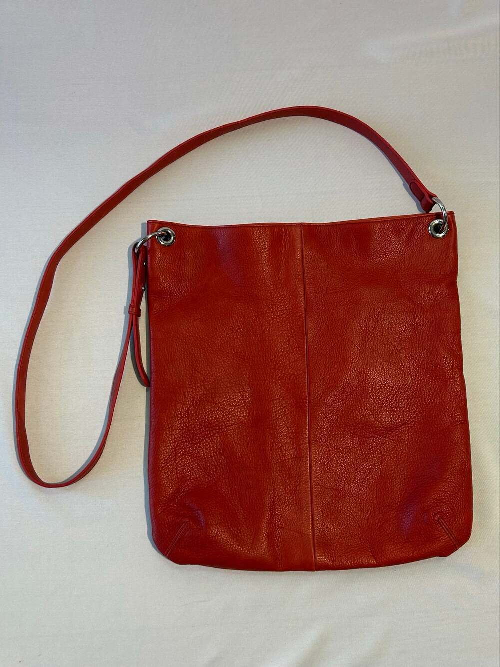 J.Jill Leather Crossbody Bag Purse Red